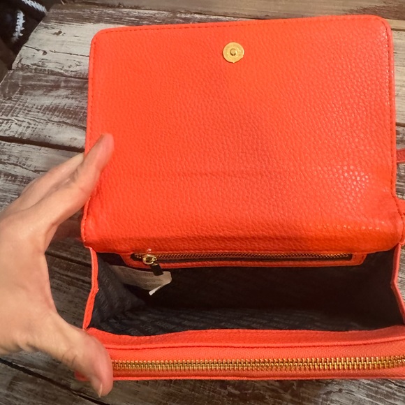 Steve Madden Vibrant Coral Crossbody Bag - Picture 3 of 5